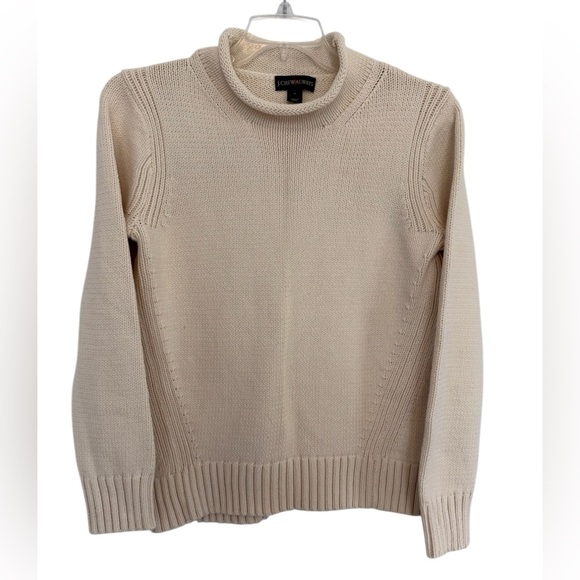 J. Crew Sweaters - J. Crew Always Oarsman Sweater Womens Med RollNeck Knit Pullover J0437